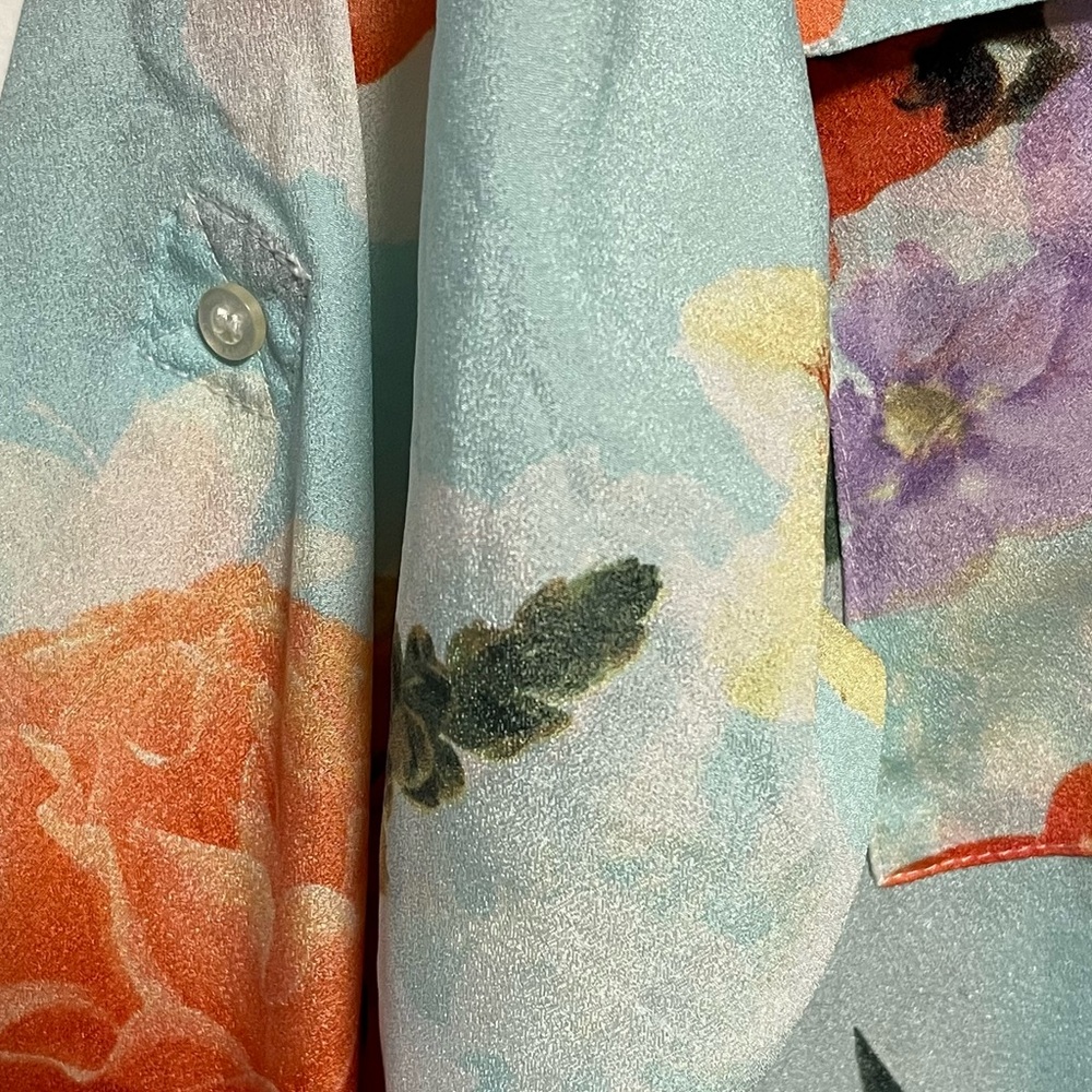 CALVIN KLEIN Floral Button Down Shirt - Picture 9 of 12